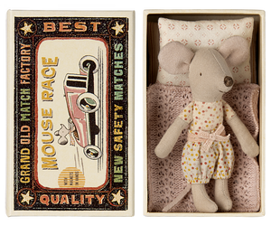 Little Sister Mouse in a Matchbox