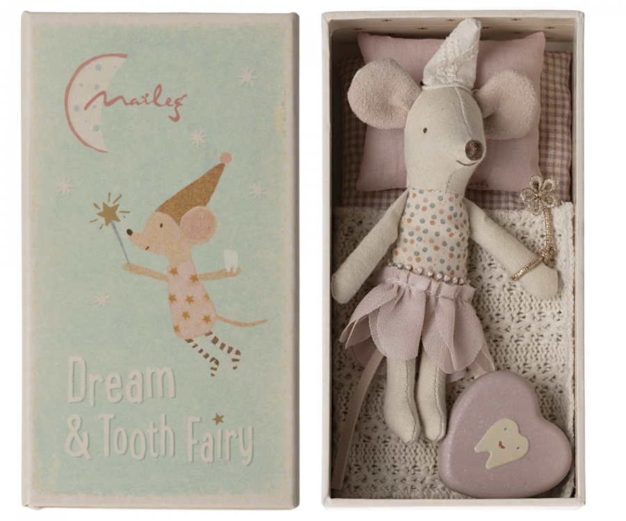 Tooth Fairy Mouse, Little Sister in Matchbox