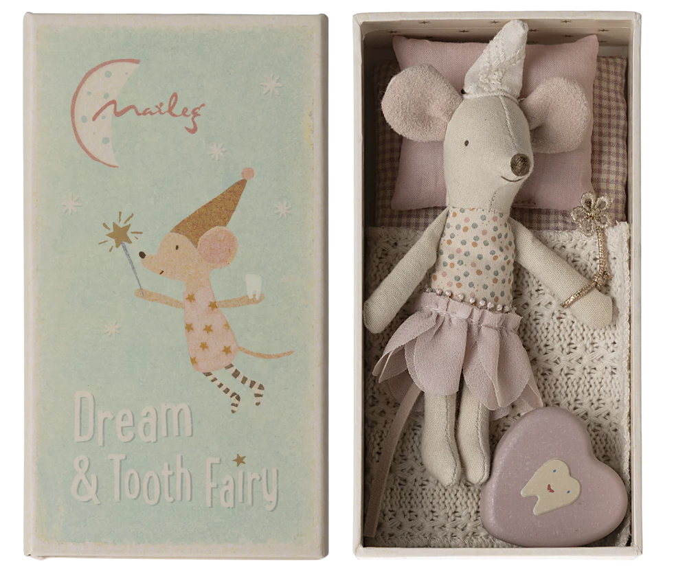 Tooth Fairy Mouse - Little Sister in Matchbox