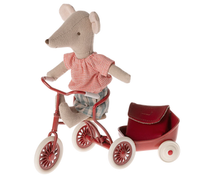 Tricycle Mouse, Big Sister With Bag - Red