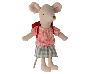 Tricycle Mouse, Big Sister With Bag - Red