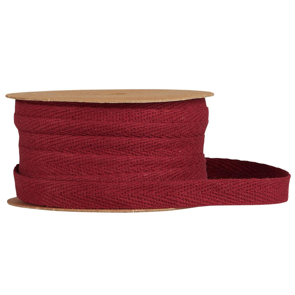 Cotton Ribbon on a Spool - Bordeaux  (5m)