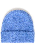 Mona Knitted Beanie Hat - Blue Yonder