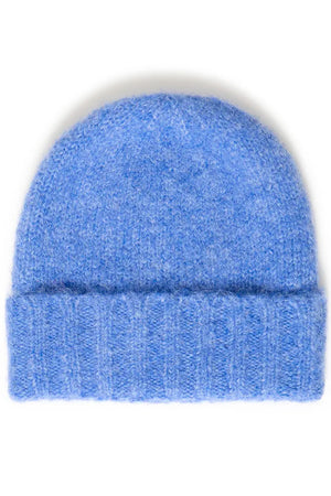 Mona Knitted Beanie Hat - Blue Yonder