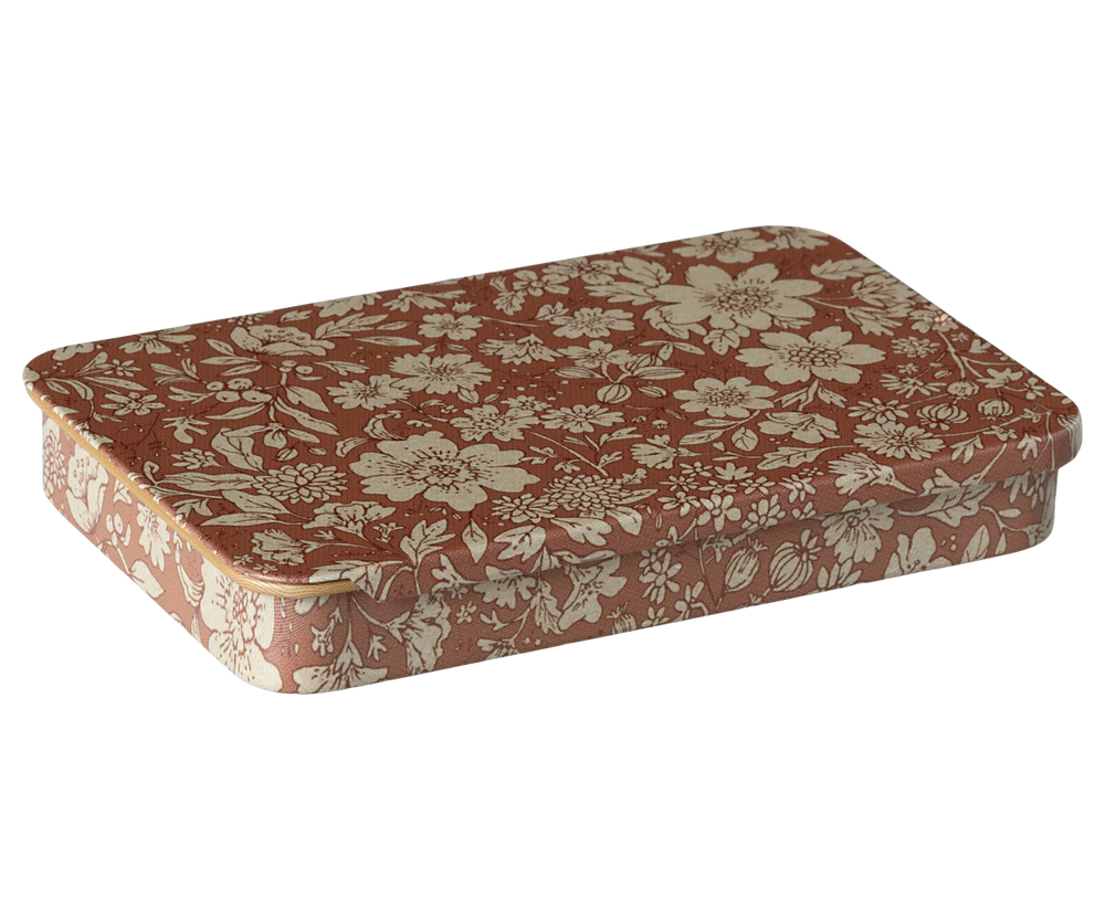 Metal Box With Sliding Lid, Blossom - Heather