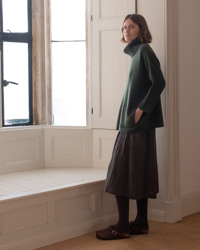 Adela Over-Sized Jumper - Rosemary