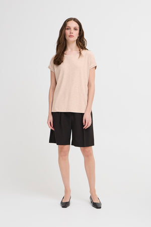 Rebel Round Neck T Shirt - Simply Taupe