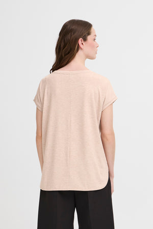 Rebel Round Neck T Shirt - Simply Taupe