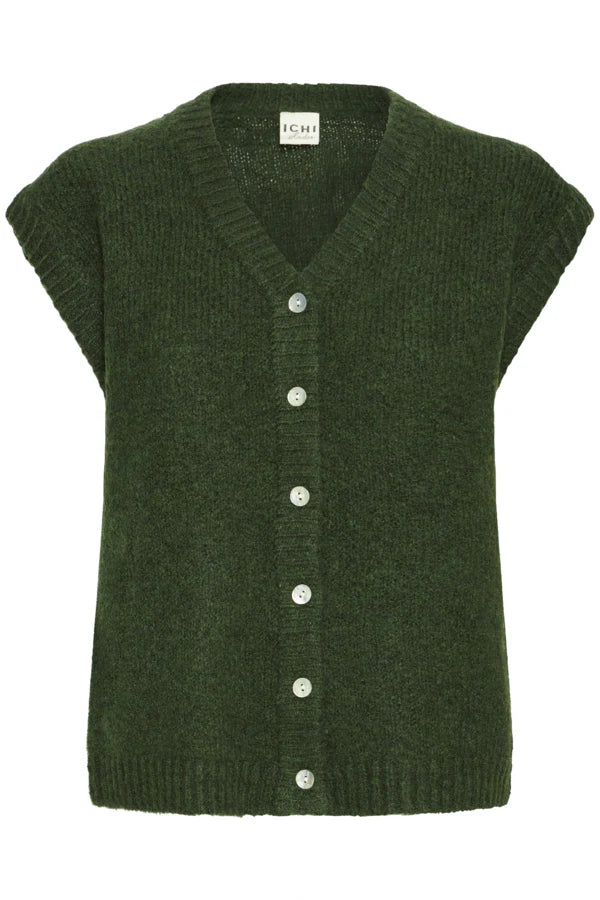 Belablue Knitted Waistcoat -Rifle Green