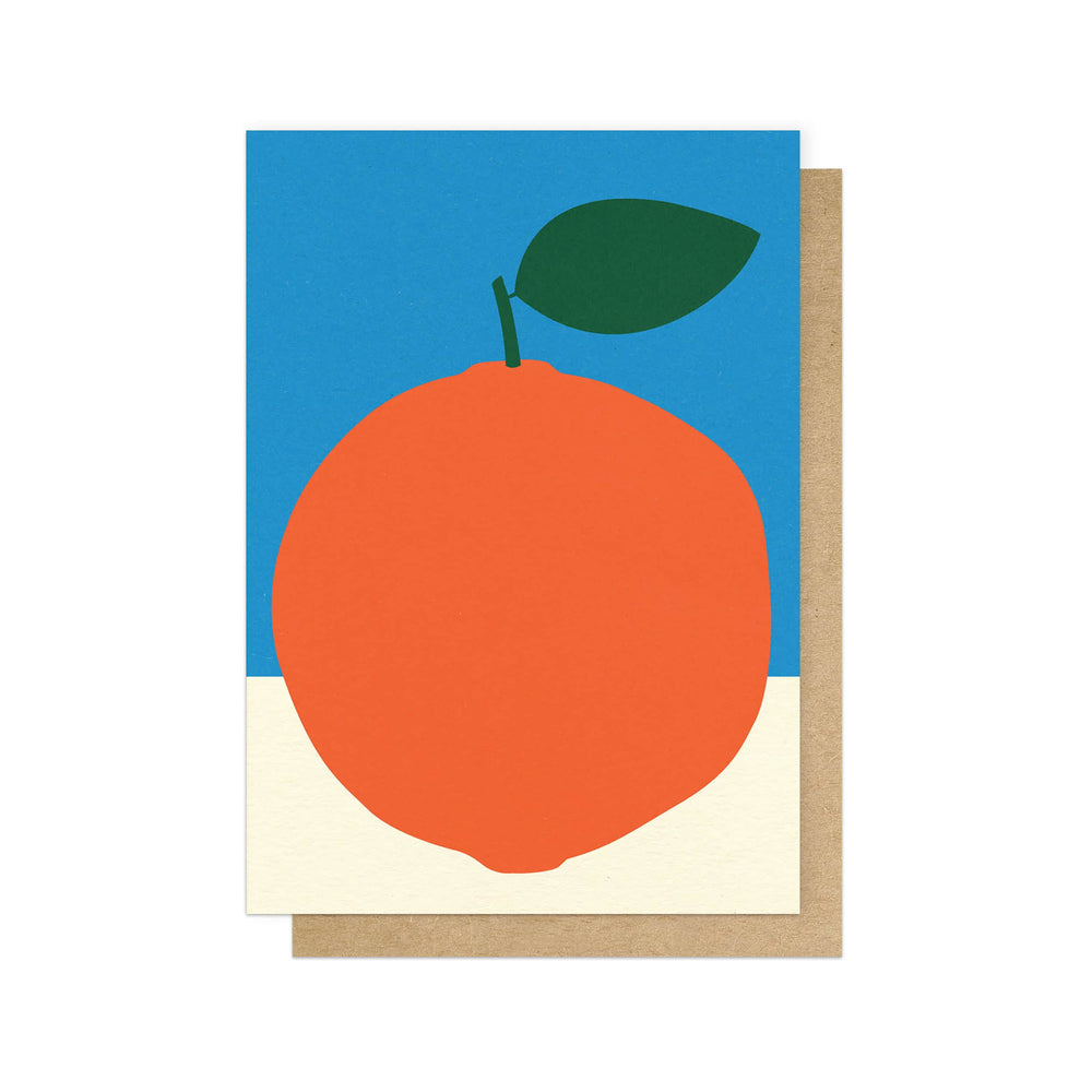 Orange Greetings Card