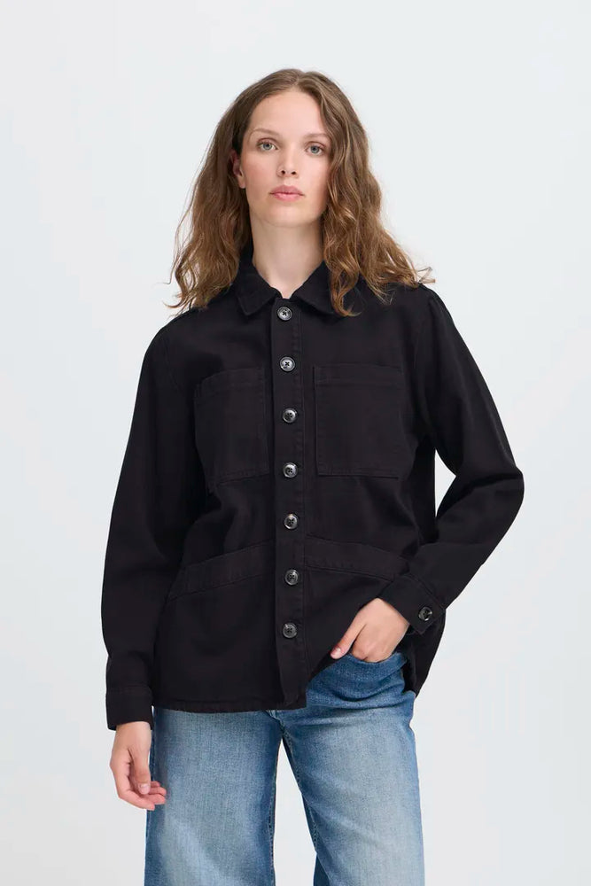 Hezano Casual Jacket - Navy Blue