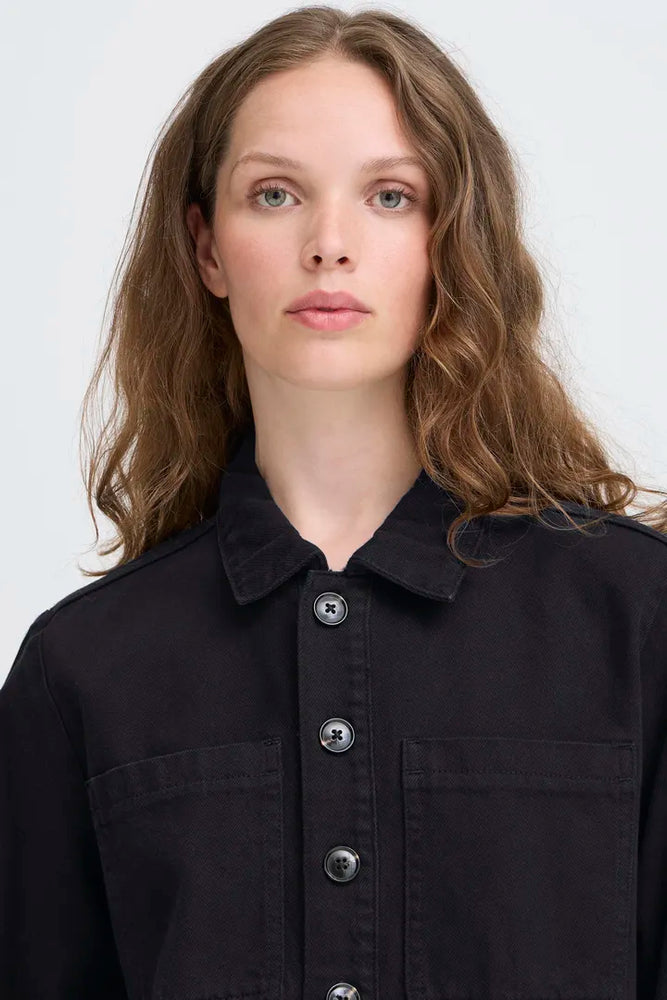 Hezano Casual Jacket - Navy Blue