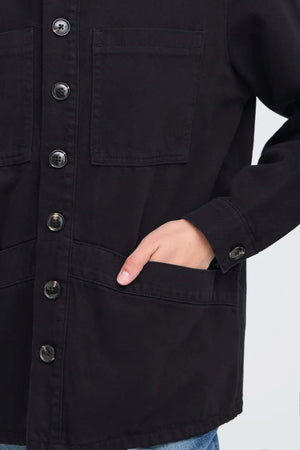 Hezano Casual Jacket - Navy Blue
