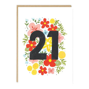 21st Birthday Card