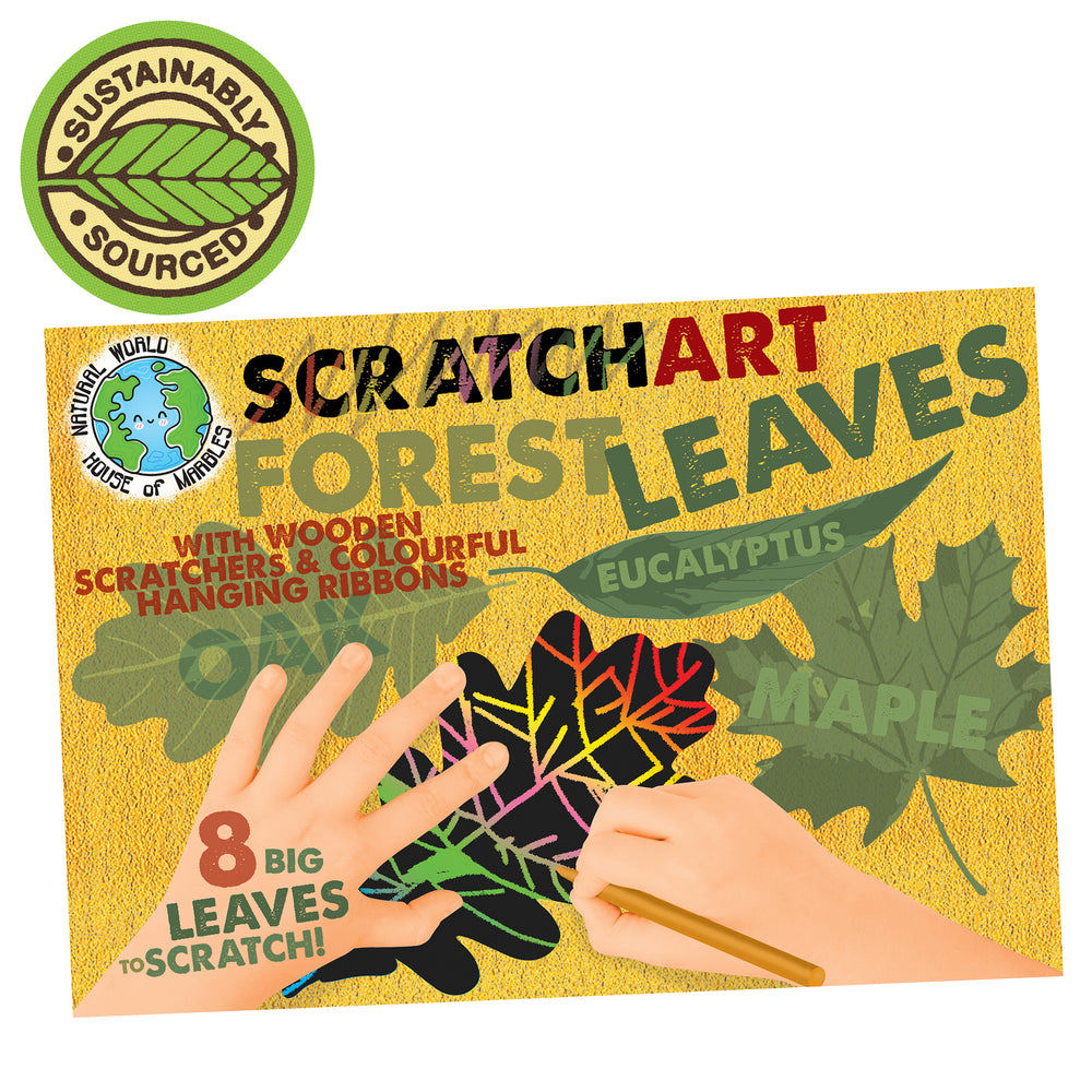 Scratch Art Set-Forest Leaves