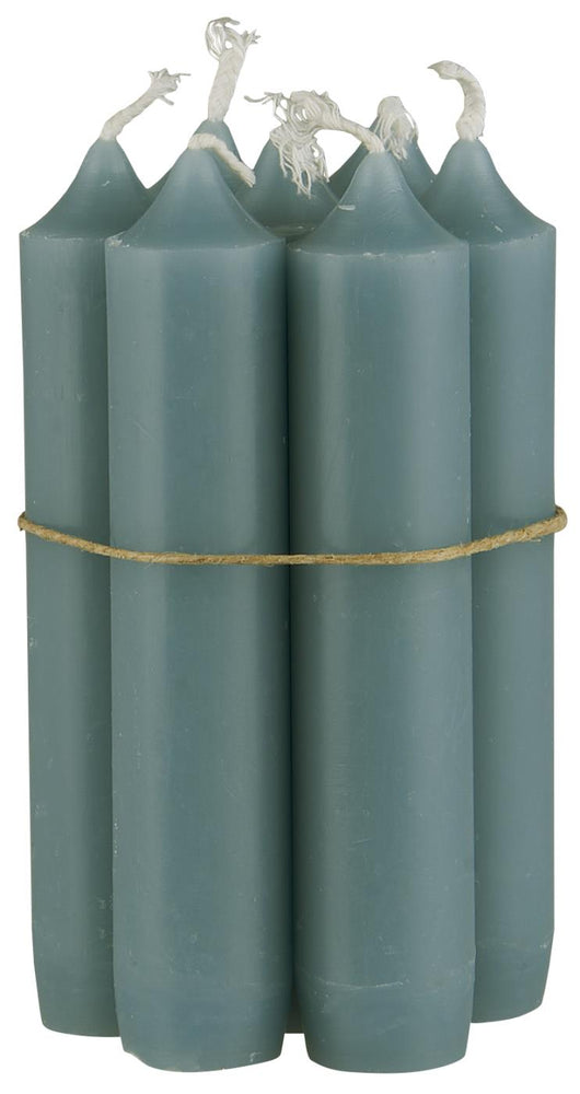 Short Dinner Candle - Aqua Haze, Pack of 7