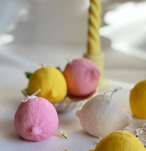 Sicilian Lemon Candle - Unscented: Yellow