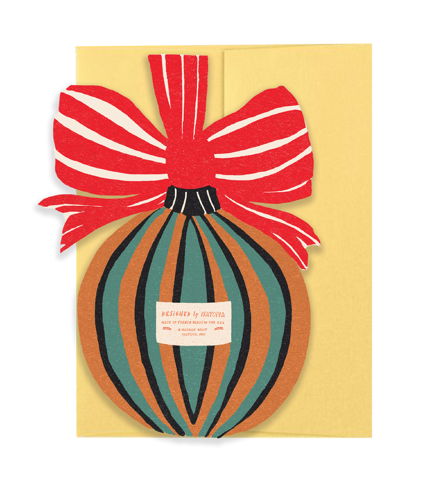 Bauble Die Cut Card - Jingle Bells Collection