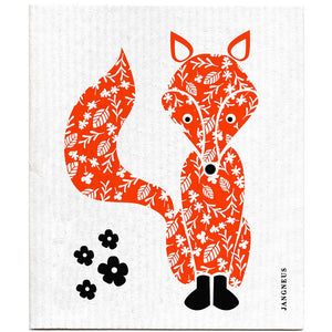 Dishcloth Orange Fox