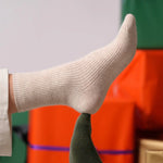 Wool Socks with Angora - Beige