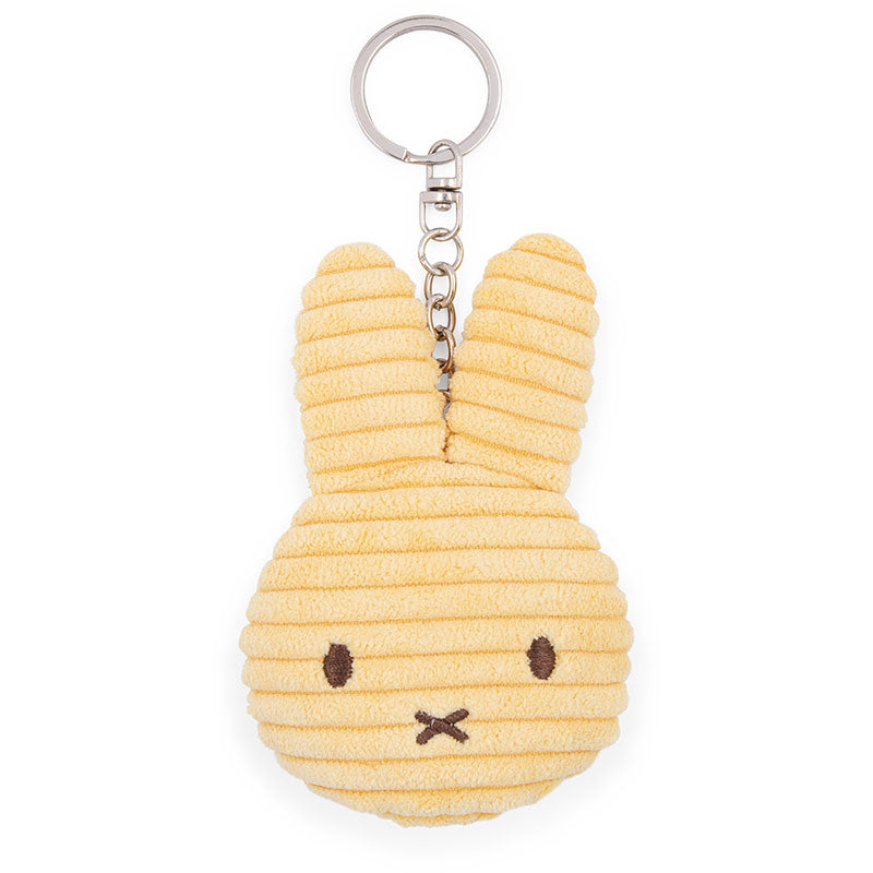 Miffy Flat Corduroy Eco Key Ring - Buttercream