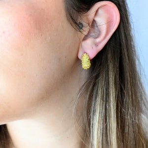 Bellona Earrings - Cast Bronze Gold Plated
