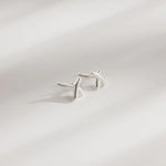 Silver Tiny Kiss Studs - Well Done