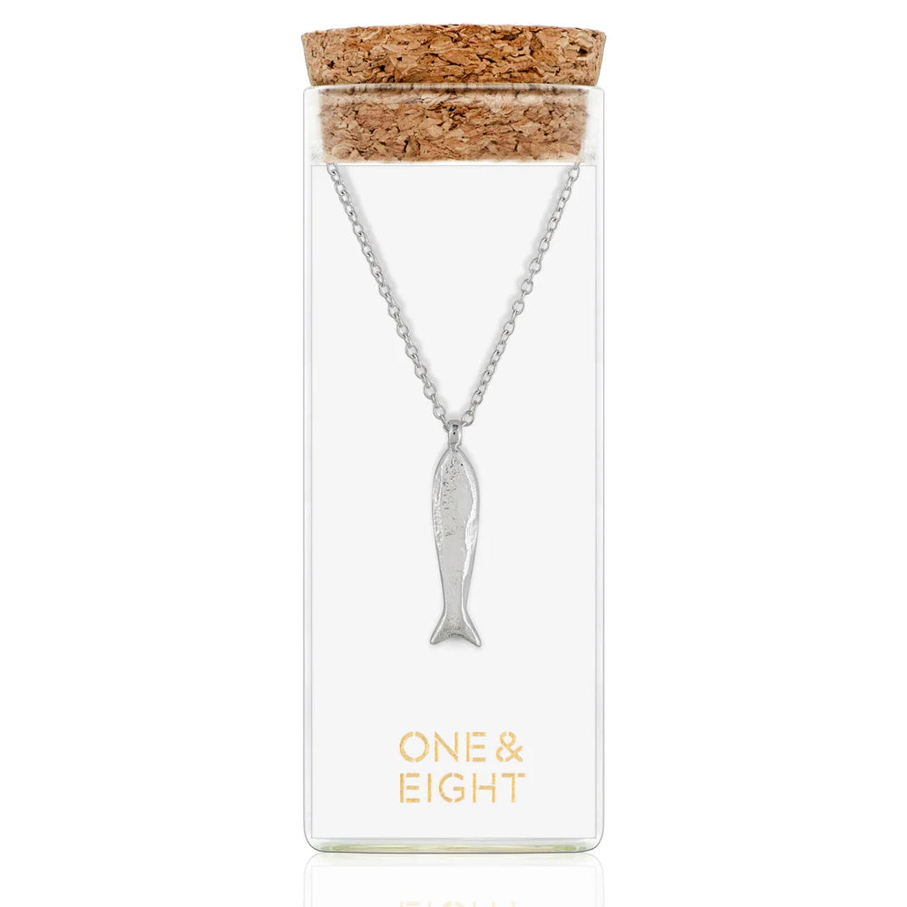 Silver Minnow Necklace