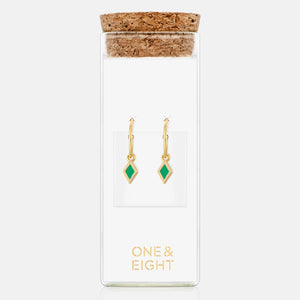 Pea Kite Enamel Gold Earrings