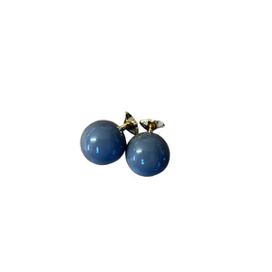 Grey Star Orb Earrings