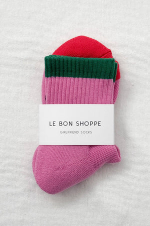 Color Block Girlfriend Socks : Black Coffee