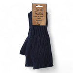 Cable Knit Fingerless Gloves - Black