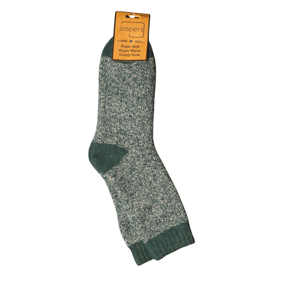 Men's Super Soft Marl Socks - Green
