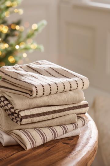 Tea Towel - Brown Stripe