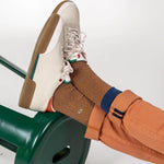 Striped Socks in Combed Cotton  - Horizon