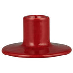 Candle Holder - Stoneware, Red