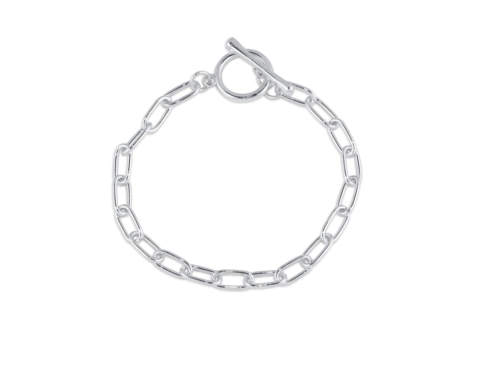 Catherine Oval Links Bracelet - Silver