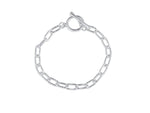 Catherine Oval Links Bracelet - Silver