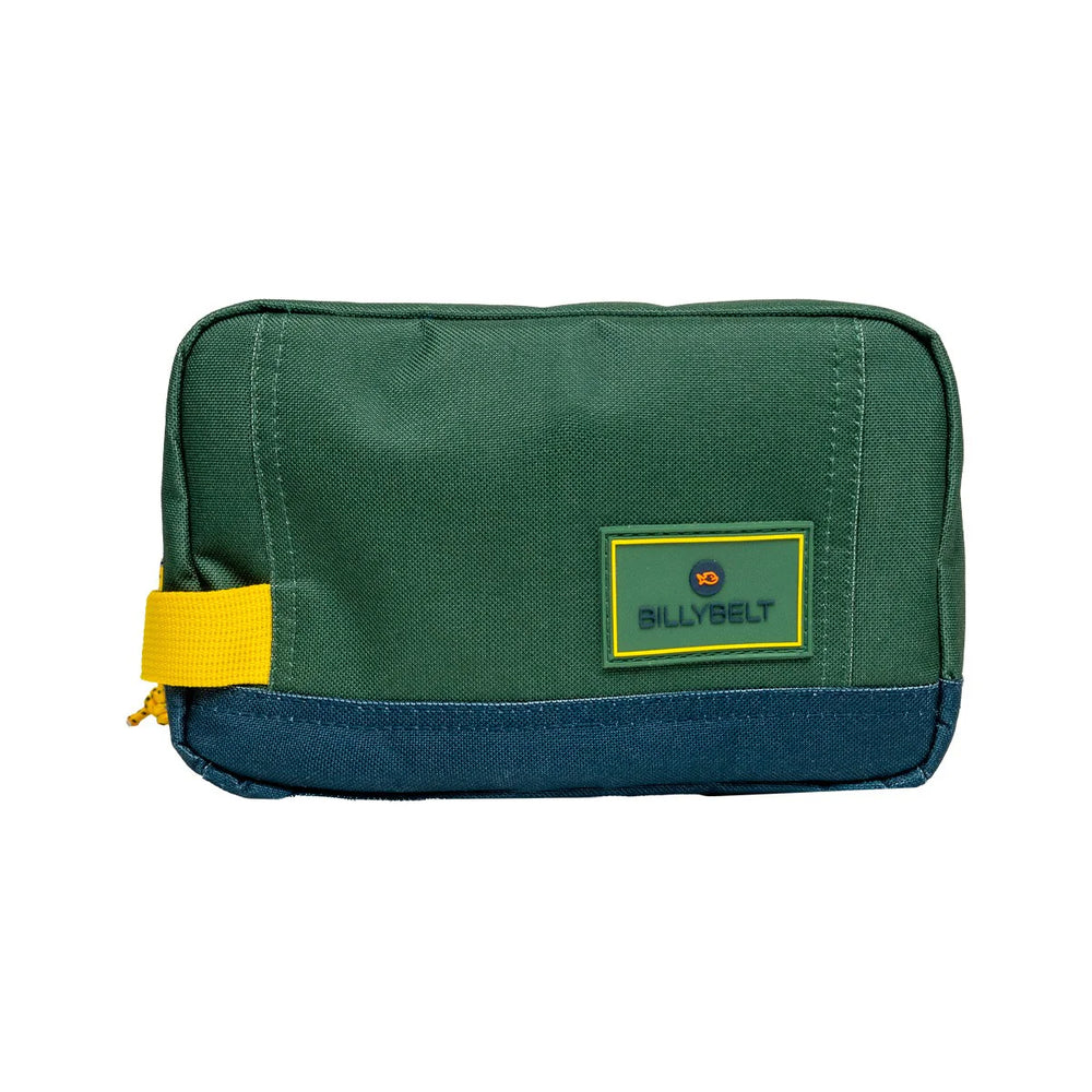 Wash Bag 100% Recycled Polyester - Green Blue