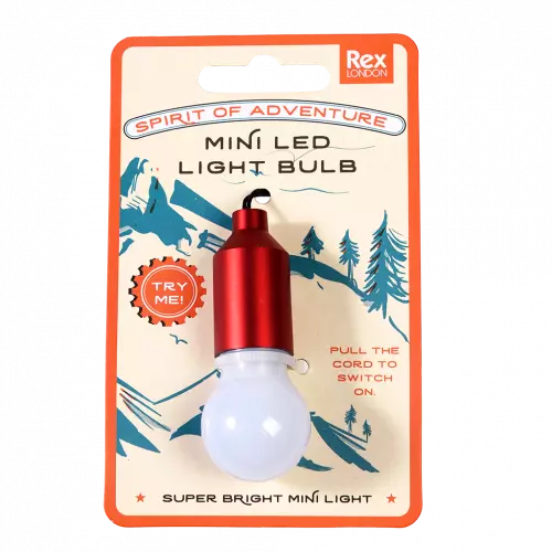 Light Bulb Key Ring - Assorted Colours