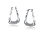Diana Triangle Earrings - Silver