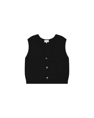 Santa V Neck Gilet - Chocolat