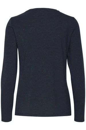 Rebel T Shirt - Total Eclipse V Neck Long Sleeve