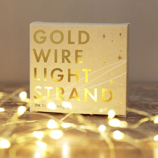 Gold Wire 30 LED Light Strand