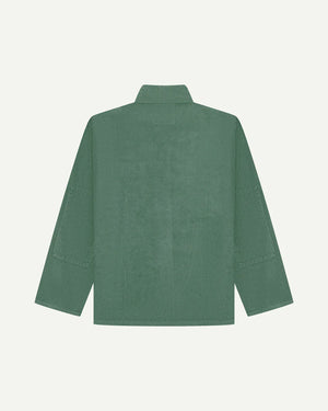Men's Organic Buttoned Cord Overshirt - Eucalyptus