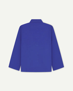 Men's Organic Buttoned Overshirt - Ultra Blue