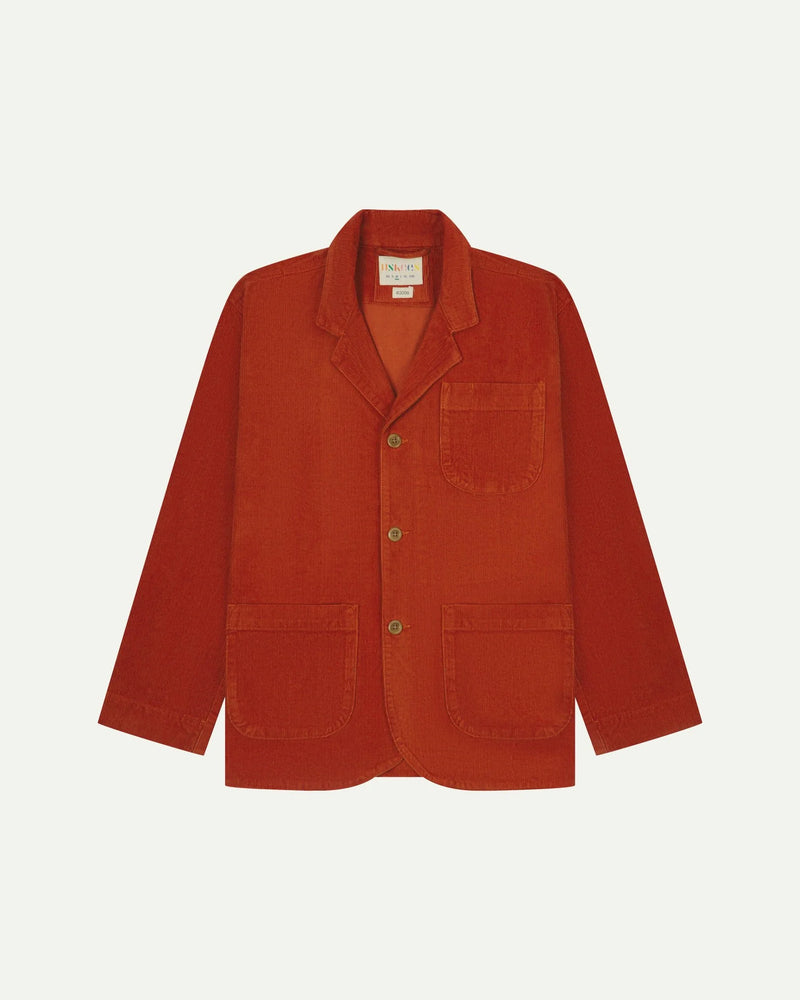 Men's Organic Cord Blazer - Rust