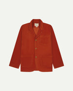 Men's Organic Cord Blazer - Rust