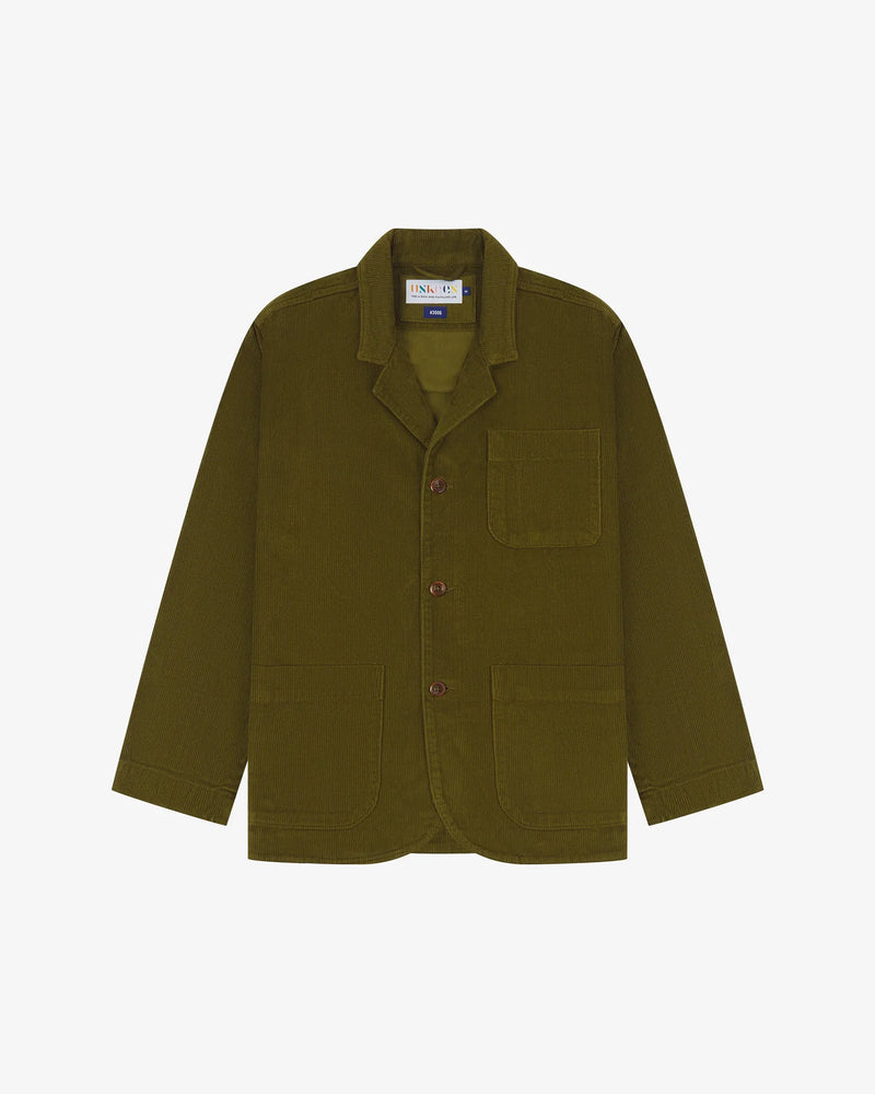 Men's Organic Cord Blazer - Woodland Green