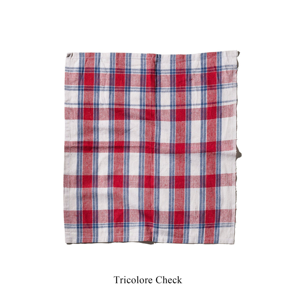 India Cloth Tea-Towel: Tricolour Check